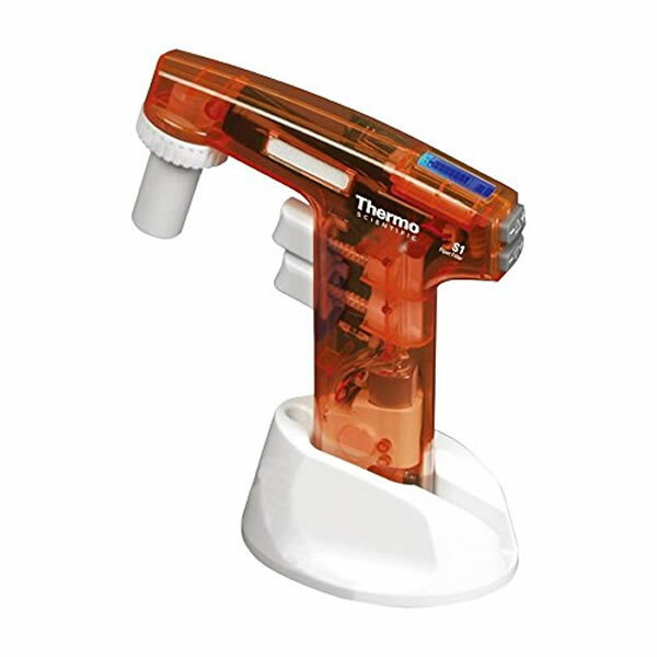 電動ピペッター S1-9531 透明赤 液晶画面 使用可能ピペット 1〜100mL
