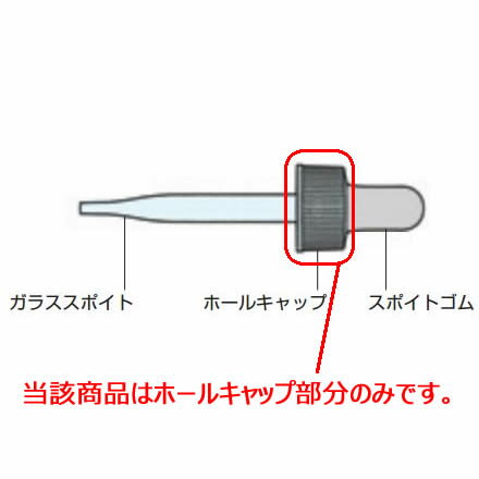 ホールキャップ 白(スポイド瓶30〜120mL) ホールキャップ 白(スポイド瓶30〜120mL)