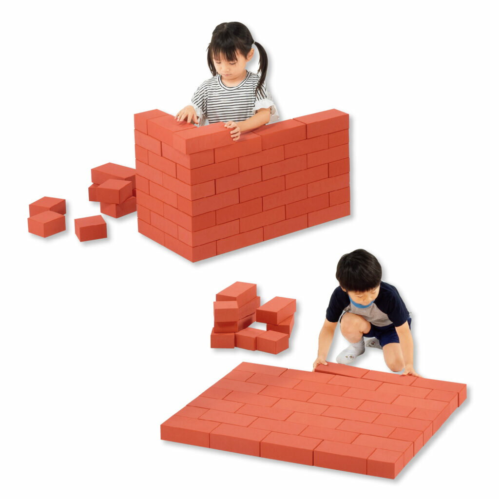 れんがブロック 48個組 EVA樹脂 保育園 幼稚園 児童館 60884