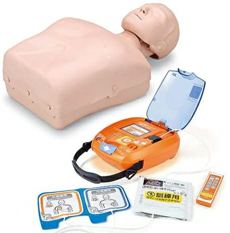 AEDトレーニングユニット 日本光電 TRN-3150 ＋ 心肺蘇生訓練用マネキン人形 JAMY-P ソフトケース付 セット