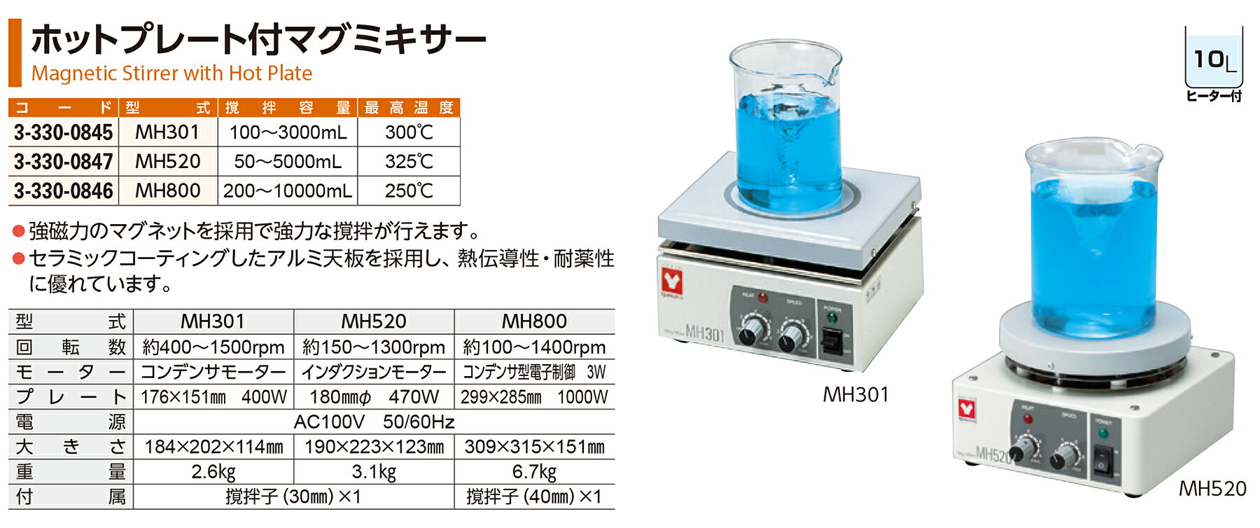 ホットプレート付 マグミキサー MH520