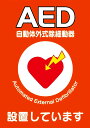 AED 設置シール A5版 両面印刷 1枚 ステッカー Y267B