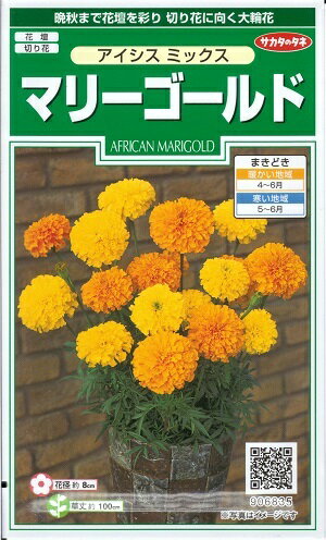 花種子　『サカタのタネ』　マリーゴールド　アイシスミックス　1ml袋詰　【送料込み】