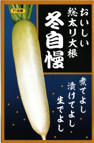 野菜種子　ダイコンたね　(サカタのタネ)　冬自慢　9ml袋詰　【送料込み】