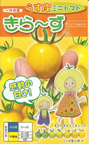 野菜種子 ミニトマトタネ 一代交配 ナント種苗 きら〜ず 15粒詰／500粒詰 【送料込み】