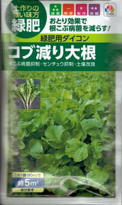 牧草種子 『 タキイ種苗 』 コブ減り大根(緑肥用ダイコン) 60ml袋詰 【 送料込み 】