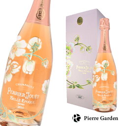 ペリエジュエ ベルエポック ロゼ 箱付き シャンパン750ml Perrier Jouet Belle Epoque スパークリングワイン 洋酒 ギフト プレゼント お祝い 結婚祝い バースデー 景品 家飲み スーパーセール 結婚 敬老 敬老の日 PierreGarden