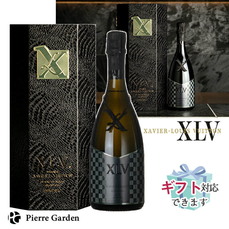 XLV シャンパン ブラン・ド・ノワール ドミセック ドゥミセック BLANC DE NOIRS GRAND CRU DEMI-SEC 箱入 ザビエ ルイ ヴィトン XAVIER LOUIS VUITTON ギフト 高級シャンパン お酒 プレゼント 贈り物 母の日 父の日 PierreGarden