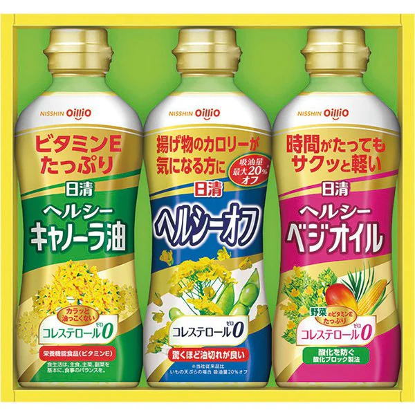 |日清 ヘルシーオイルバラエティギフト ＜OP－15N＞ |法事 香典返し 出産内祝い 内祝い お返し 快気祝い 新築内祝い 引き出物 成人の日 お返し asr