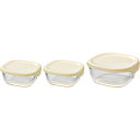 |ハリオ 耐熱ガラス製保存容器3個セット|KST-2012-OW キッチン用品 キッチンギフト/プレゼント お祝い 出産内祝い 内祝い お返し 快気祝い 新築内祝い 引き出物 法事 香典返し