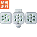 【送料無料】|5W×3灯 フリーアーム式 LED乾電池センサーライト|LED-320 プレゼント お祝い 誕生日祝い 敬老の日 母の日 父の日 自家消費にも