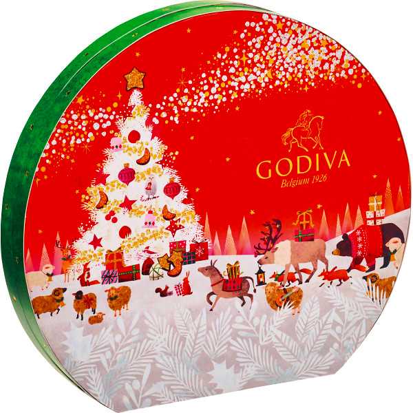 【送料無料】|ゴディバ　星降る森のクリスマス　7daysカウントダウンカレンダー（7粒）|206100のサムネイル