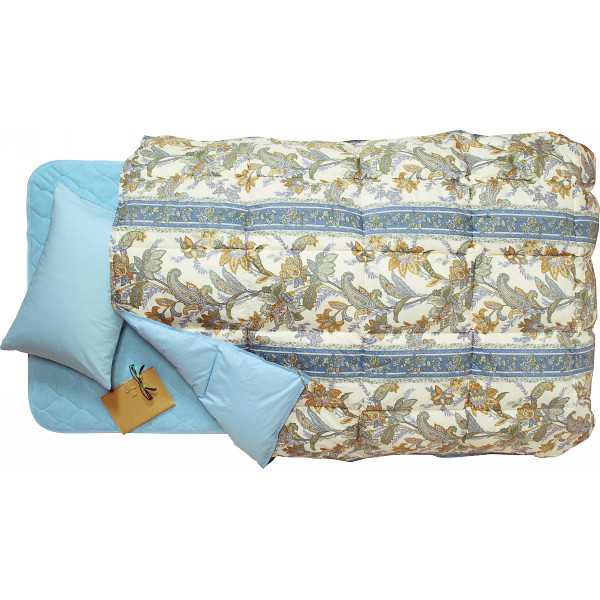 【38000円で税込み・送料無料】|日本製 ダウン85%入羽毛ふとん≪ブルー≫| 羽毛布団 羽根ふとん 羽毛ふとん/出産内祝い 内祝い お返し 快気祝い 新築内祝い 引き出物 成人の日 お返し 法事 香典返し(ce) [2]