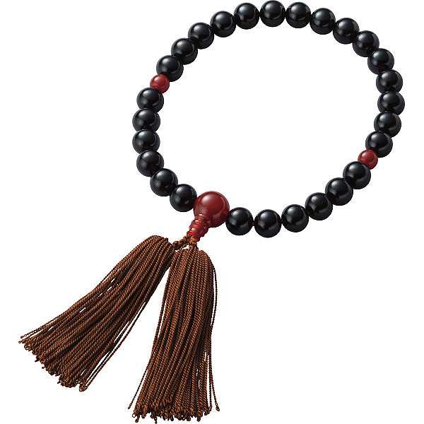 男性用京念珠 人絹新松房/プレゼント お祝い 誕生日祝い 敬老の日 母の日 父の日 自家消費にも 日用品雑貨・文房具・手芸 仏壇・仏具・神具 数珠