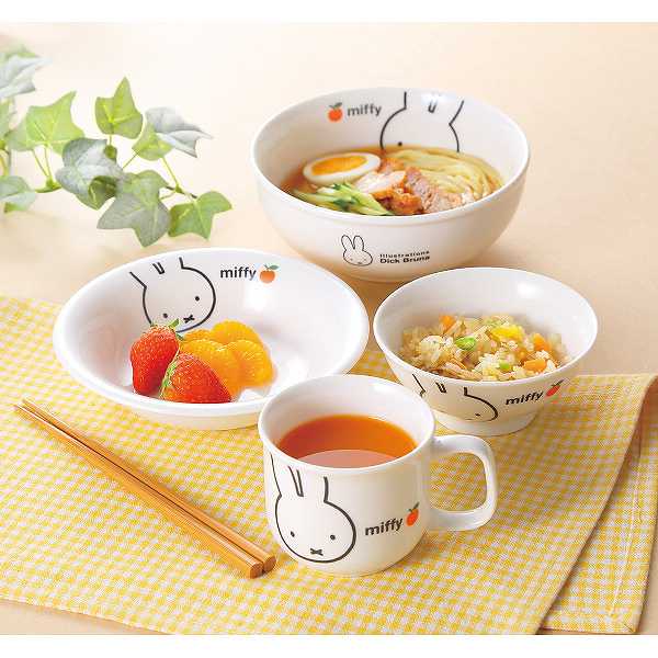【送料無料】ミッフィー（アップル）　キッズBセット/プレゼント お祝い 誕生日祝い 敬老の日 母の日 父の日 自家消費にも キッズ・ベビー・マタニティ 授乳用品・ベビー用食事用品 ベビー食器 食器セット