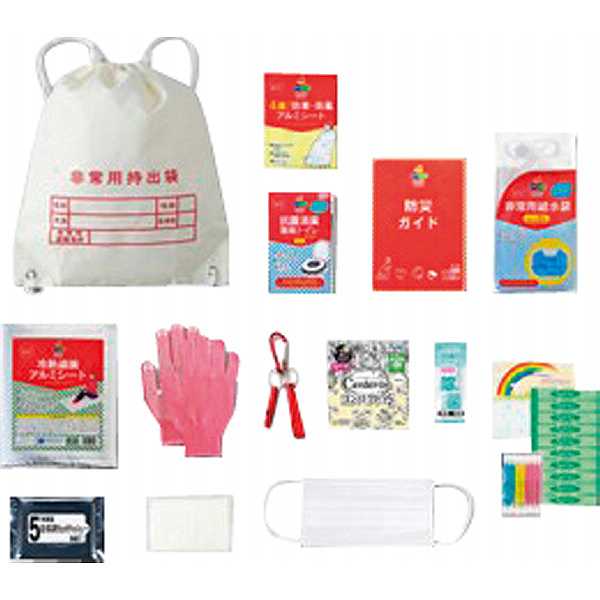 【送料無料/直送】非常用持出袋15点セット(女性用)/プレゼント お祝い 誕生日祝い 敬老の日 母の日 父の日 自家消費にも 日用品雑貨・文房具・手芸 防災関連...