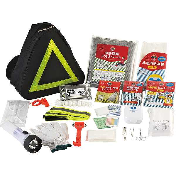 【送料無料/直送】リュック型ピラミッドバッグ24点セット/プレゼント お祝い 誕生日祝い 敬老の日 母の日 父の日 自家消費にも 日用品雑貨・文房具・手芸 防災...