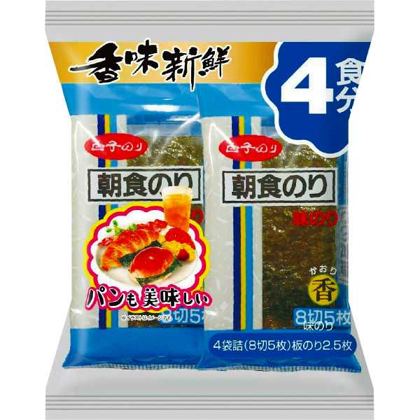 40個一括/送料無料|白子のり　味朝食（4袋）|N味朝食香4P