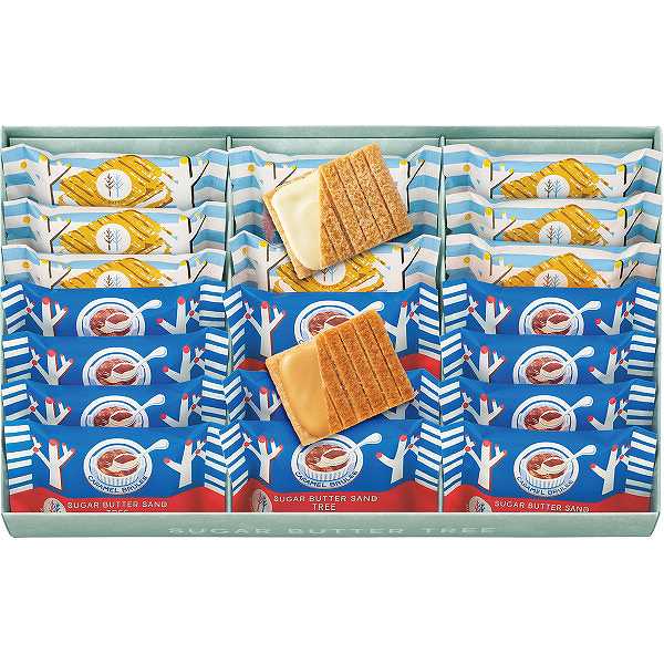 お歳暮/洋菓子 |シュガーバターの木 サンドコレクション 21個入| 冬ギフト 御歳暮 詰合せ 出産内祝い 内祝い お返し 快気祝い 職場 個包装 日持ち 常温