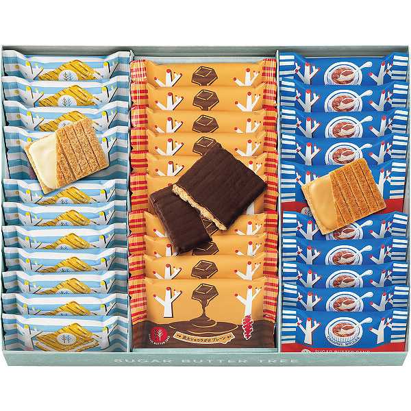 お歳暮/洋菓子 |シュガーバターの木 コレクション 34袋入| 冬ギフト 御歳暮 詰合せ 出産内祝い 内祝い お返し 快気祝い 職場 個包装 日持ち 常温