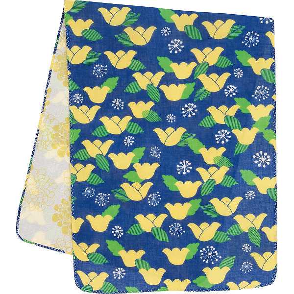 くろちく　両面ガーゼ手拭い(黄檗花) くろちく 小物雑貨 繊維小物 ギフトセット/出産内祝い 内祝い お返し 快気祝い 新築内祝い 引き出物 法事 香典返し