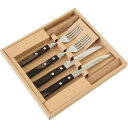 【送料無料】|トラモンティーナ ポリウッド ステーキナイフ&フォーク&カトラリーレストセット| 金属食器 ギフトセット/プレゼント 法事 香典返し 誕生日祝い ...