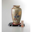 【送料無料】美濃焼 8号壺花瓶 金月秋草< YJ15‐06> 花瓶/プレゼント 誕生日祝い 御祝い 出産内祝い 内祝い お返し 快気祝い 新築内祝い 引き出物