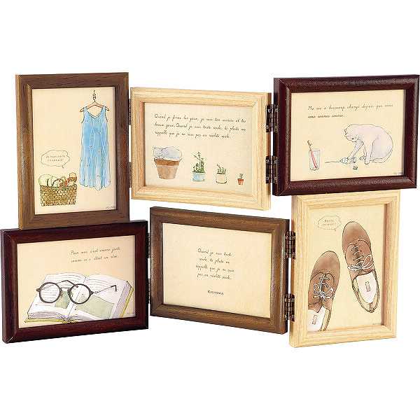 【送料無料】ブラン インテリアフォトフレーム 6窓<KP−31290> プレゼント/お祝い 結婚祝い 出産祝い 出産内祝い 内祝い お返し 快気祝い 新築内祝い 引き出物 法事 香典返し