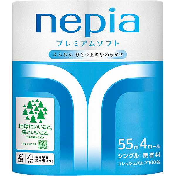 12個一括【1個（税込）325円】ネピア プレミアムソフトトイレット（4ロール）〈シングル〉《20323》《包装不可》 販売促進商品 販促 景品 イベント用品 法人ギフト 賞品 低額ギフト