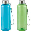 440円/個 50個一括/送料無料|再生樹脂でできたクリアボトル(500ml)| 販促ギフト・イベントシーンで活躍(名入れ可)