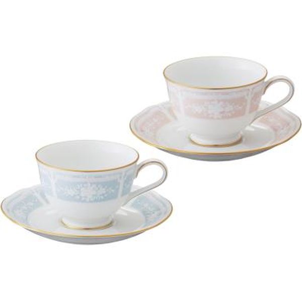 ●商品サイズ・材質：カップ／径9．2×H6．5cm（220ml）・ソーサー／径15．1×H2．3cm×各2　磁器●箱サイズ：21×31×7cm●箱種区分：化粧箱●重量：900g●原産国：スリランカメーカー希望小売価格はメーカーカタログに基づいて掲載しています。