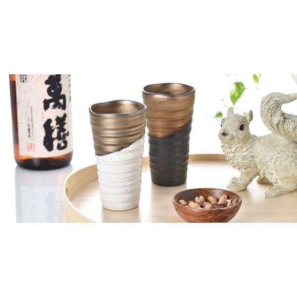 |煌き ペア晩酌カップ（木箱入）|≪KR-02≫【szt】