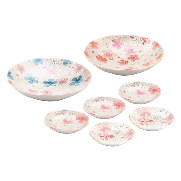 ●商品サイズ・材質：7．0鉢／径21．5×H4．8cm×2　3．0皿／径10×H2cm×5　磁器●箱サイズ：22．5×23×10cm●箱種区分：化粧箱●重量：1500g●原産国：日本メーカー希望小売価格はメーカーカタログに基づいて掲載しています。
