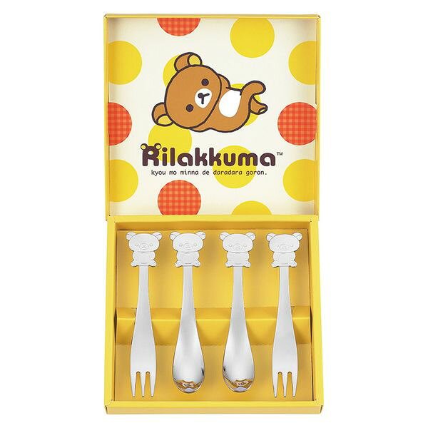 | Cuchara y tenedor Rilakkuma 4 piezas | RK-29 [szt]