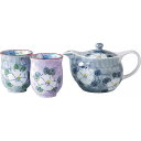 |波佐見焼 一珍山茶花 茶コシ付ポット茶の間揃|TG53−03 プレゼント お祝い 誕生日祝い 敬老の日 母の日 父の日 自家消費にも