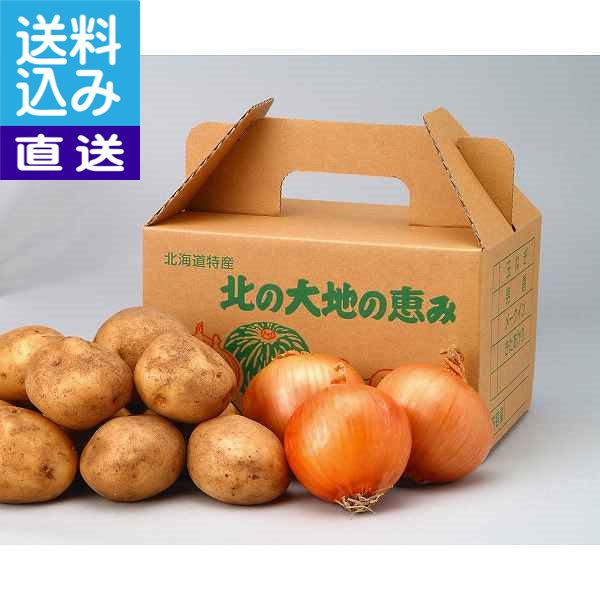 【送料無料/直送】北海道産　新じゃが＆玉ねぎセット ＜0000－035096＞【10月中旬～11月下旬】