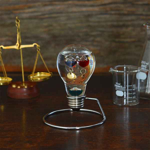 ガラスフロート温度計　電球 ＜333－208＞