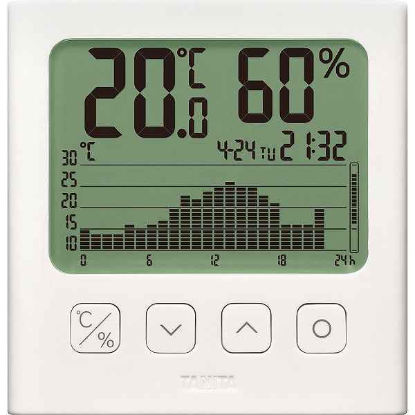 【送料無料】タニタ　グラフ付きデジタル温湿度計 ＜TT－581＞