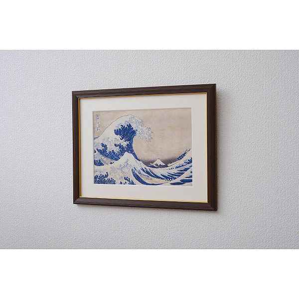 【送料無料/直送】|浮世絵額 葛飾北斎「神奈川沖浪裏」|N14−473 プレゼント お祝い 誕生日祝い 敬老の日 母の日 父の日 自家消費にも
