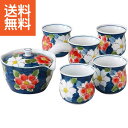 【送料無料】波佐見焼 濃山茶花 急須茶器揃 <947677> 濃山茶花 急須茶器揃 プレゼント お祝い 誕生日祝い 敬老の日 母の日 父の日 自家消費にも