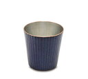 【送料無料】銅 ロックカップ ストレート 藍古色|〈Cu-S-13〉/伝統工芸 槌起 金属加工