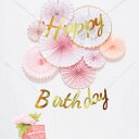 ■Happy Birthday(ハッピーバースデー)スクリプトバナー(筆記体)■ガーランド/誕生日/お誕生日会/パーティーグッズ/雑貨/リビング/誕生日祝い/お...