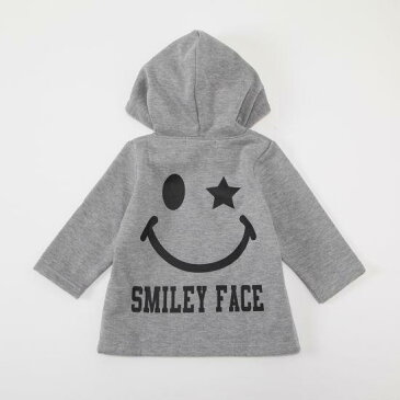 スマイル/ニコちゃん■ZIP UP　SMILEY FACE 星柄使いジップアップパーカー80cm/90cm/110cm■韓国子供服/ダンス　キッズ/ジャージ/セットアップ/パーカー/スエット/総柄/男の子 パーカー/アニマル/モヒカン キッズパーカー/男の子/女の子パーカー【RCP】