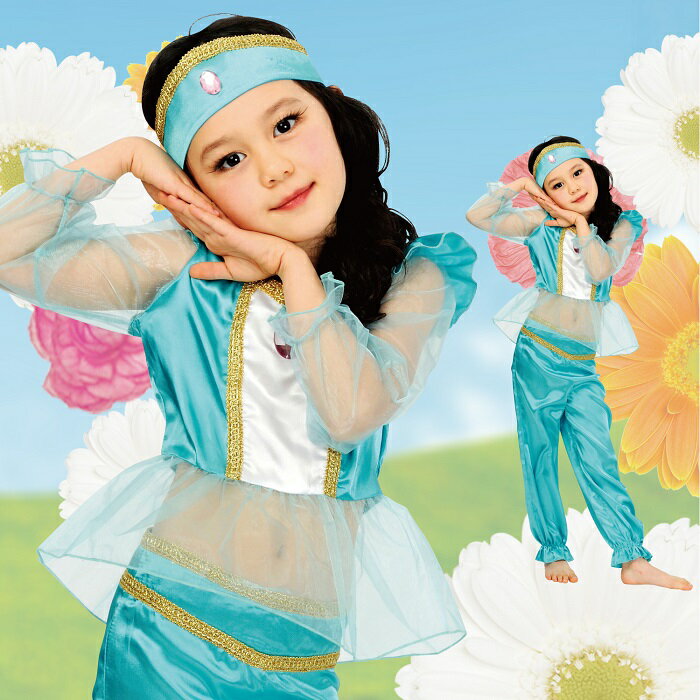 ■clearstone(クリアストーン)アラビアンプリンセス 100cm/120cm/140cm■衣装/仮装/子供/キッズ/コスチューム/ハロウィン仮装/コス...