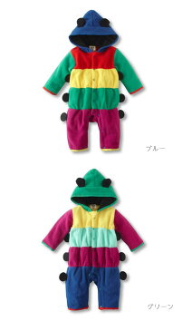 コスチューム　ベビー■SHORH KID'S　あおむし なりきりロンパース 70cm/80cm■いもむし/写真撮影用　 衣装/キャラクター/ベビー　衣装/仮装/子供　ベビー/秋　コスチューム/キッズ/赤ちゃん/コスチューム　子供/青虫/コスプレ/ロンパス/ロンパース/男の子/女の子/イモムシ