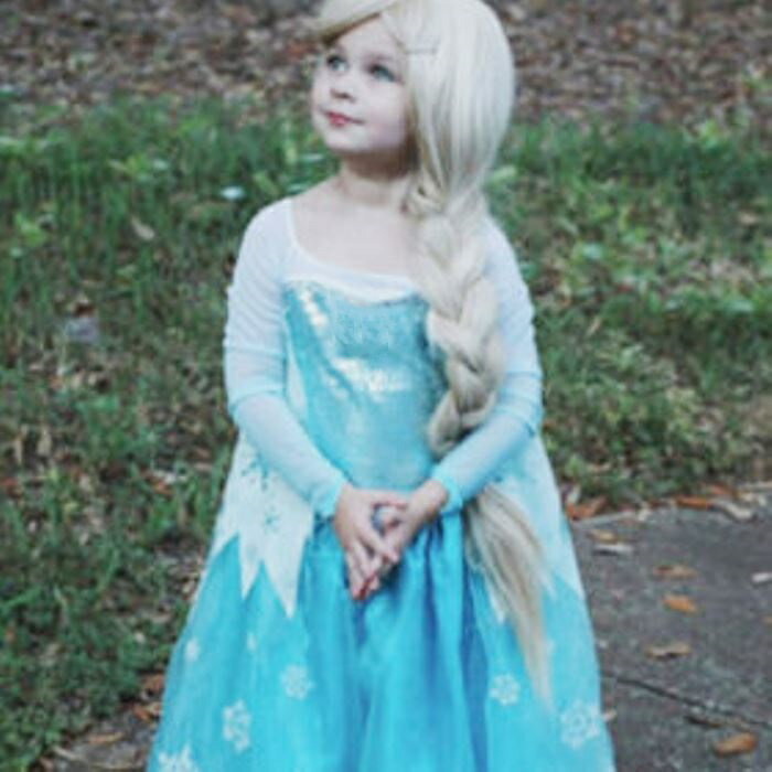 ■雪の結晶 長袖ワンピースドレス100cm/110cm/120cm/130cm/140cm■シースルー/子供用コスチューム/着ぐるみ/衣装/子供/キッズ/コスチ...