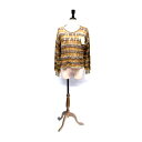 日本製■LOCOMO(ロコモ)穴あきデザインニット M■婦人服 トップス/トップス/ニット レディース/ニット/ミセス/ハイミセス/ニット 無地/レトロファッシ...