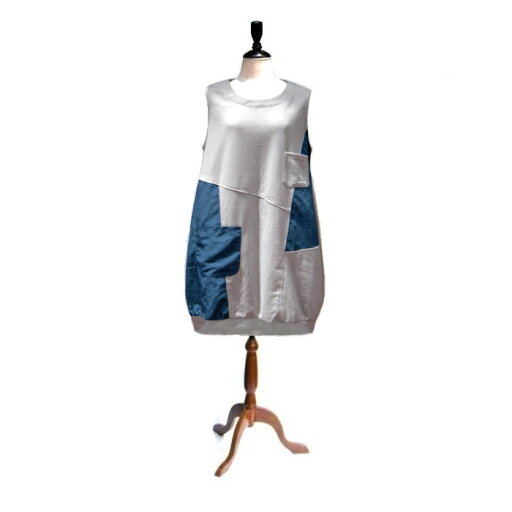 ■POREPORE(ポレポレ)バイカラーポケ付きチュニック M-L■婦人服 ミセス/婦人服 チュニック/ミセス カットソー/トップス/レディース/婦人服/大きいサイズ/ゆったりサイズ/長め丈/敬老の日/グレー/ブルー/バイカラー/異素材/切替/ジャンバースカート/ベーシック ■POREPORE(ポレポレ)バイカラーポケ付きチュニック M-L■婦人服 ミセス/婦人服 チュニック/ミセス カットソー/トップス/レディース/婦人服/大きいサイズ/ゆったりサイズ/長め丈/敬老の日/グレー/ブルー/バイカラー/異素材/切替/ジャンバースカート/ベーシック