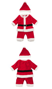 ■サンタクロース ロンパース+帽子2点セット 70cm/80cm/90cm■ロンパース/コスチューム ベビー/衣装/仮装/変装グッズ/パーティ 子供/ベビー/男の子/サンタ コスチューム/キッズ/サンタ コスチューム 子供/サンタ 衣装/サンタコス /12月/衣装/コスプレ 衣装