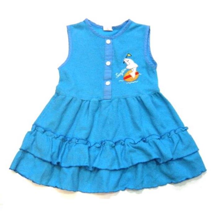 難あり/在庫処分■ノースリーブ マリンワンピース 100cm■ワンピース キッズ/女の子/子供服/キッズ服/ワンピース キッズ 春/夏/レトロワンピース/レトロ柄/80年代/子供服/キッズ/ワンピ/子供服 女の子/ブルー/シンプル/清楚/レトロ/ワンピース 夏/マリン/フレアのサムネイル